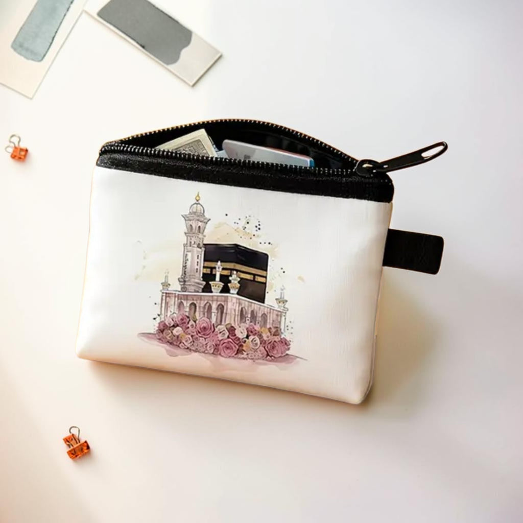 Kaaba & Aquarell-Rosen Täschchen
