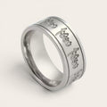 Allah-Ring – Silberner Edelstahl-Bandring